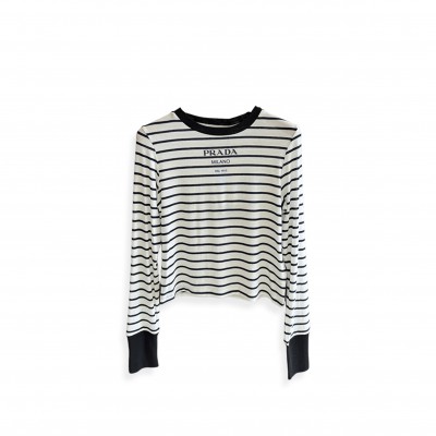 PRADA PATTERN STRIPED WOOL AND CASHMERE PRADA PATTERN STRIPED WOOL AND CASHMERE